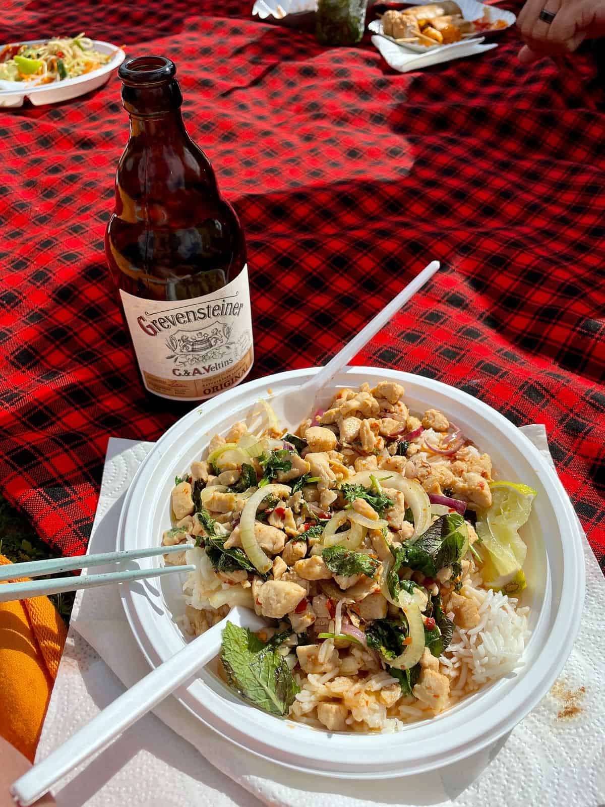 Berlin cheap eats, Thai Park Pad Chicken Larb